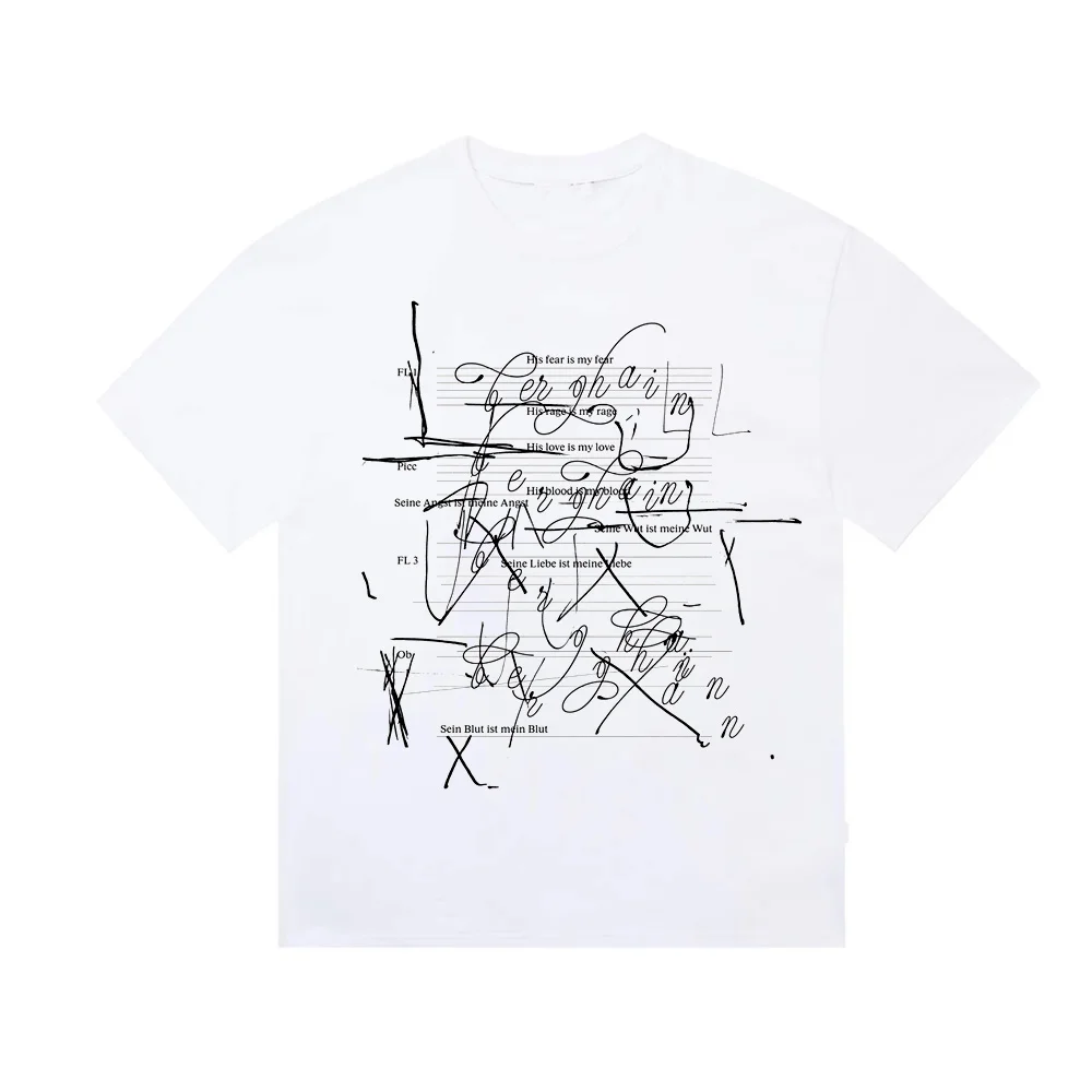 Music Notes Yellow Tee Y2k Tops Harajuku Aesthetic T-shirts Rosalia Lux Tour 2026 Fans Gift Fashion Sport T Shirts Unisex Tops