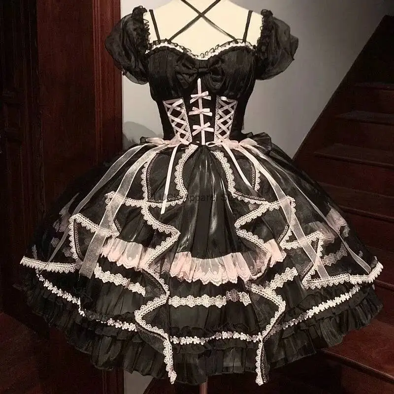 فستان الأميرة كوس لوليتا كات زجاج فانتاسي لاند [حجز كامل] فستان الأميرة Amway 28 أكمام يد على شكل زهرة رأس أغنية