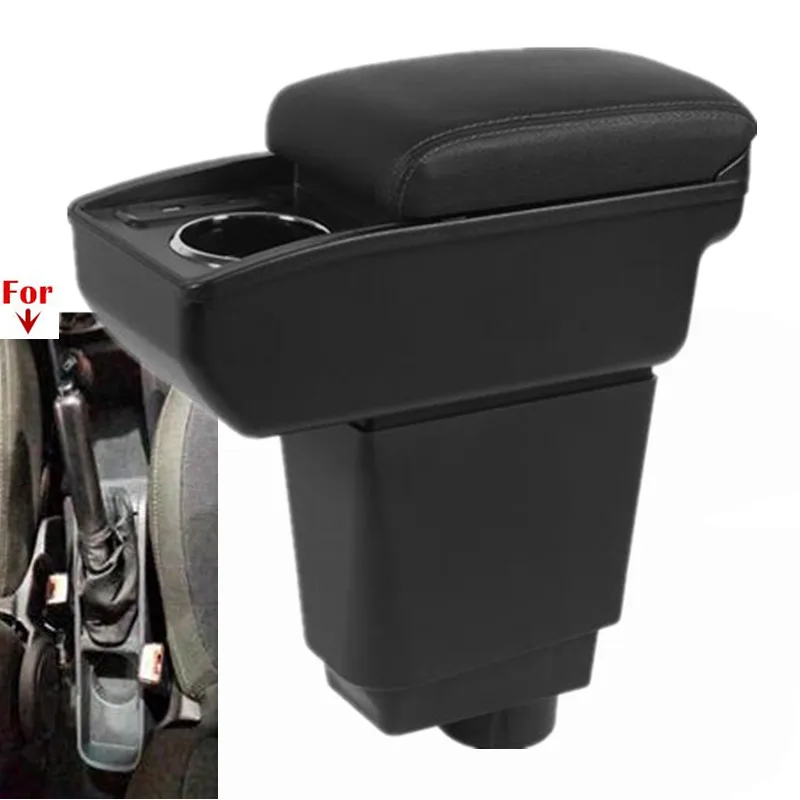 For Fiat Grande Punto Armrest Box For FIAT PUNTO Armrest Double-Layer Storage Box Cup Holder Interior Retrofit Car Accessories