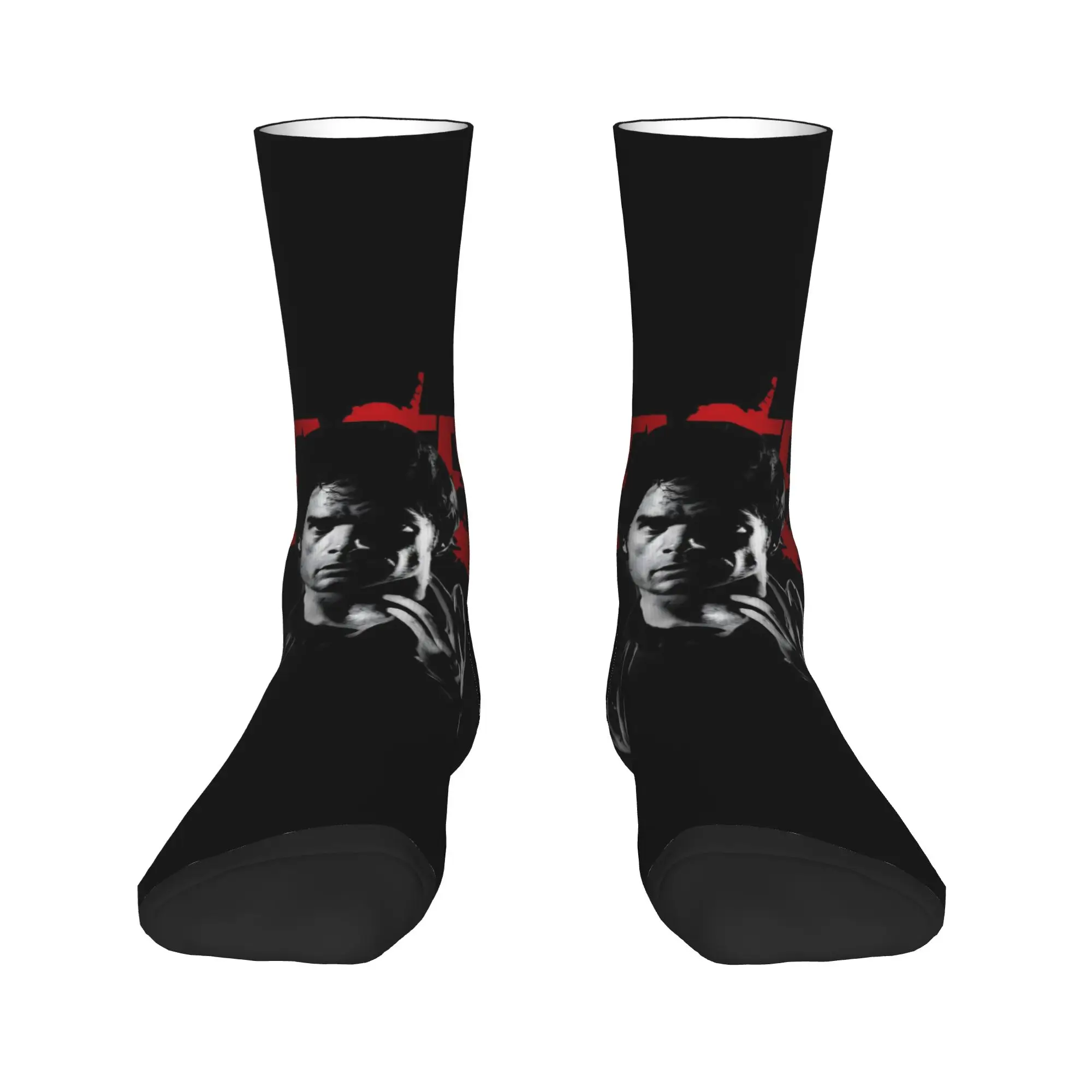 جوارب Dexter Morgan جوارب جرافيك على الطراز القوطي جوارب شتوية غير قابلة للانزلاق للرجال جوارب للجري قابلة للتنفس #2