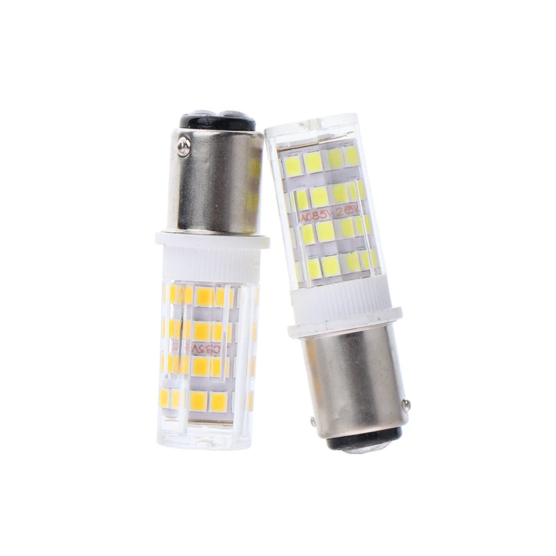 1Pcs BA15D Energy Saving Corn Bulbs Crystal Lamp 5W Led Lights Lights For Sewing Machine 220V High Brightness 310-340LM