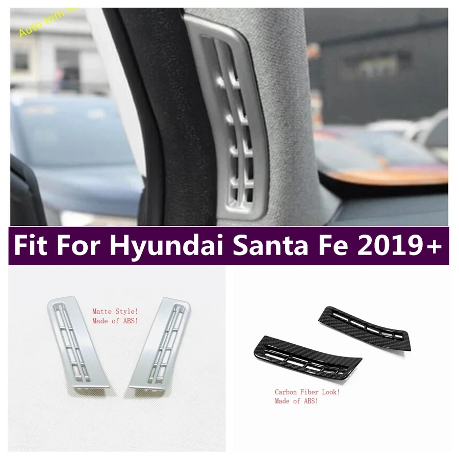 

Pillar A Post Air Conditioning Vent AC Outlet Decor Frame Cover Trim Fit For Hyundai Santa Fe 2019 - 2023 Auto Accessories