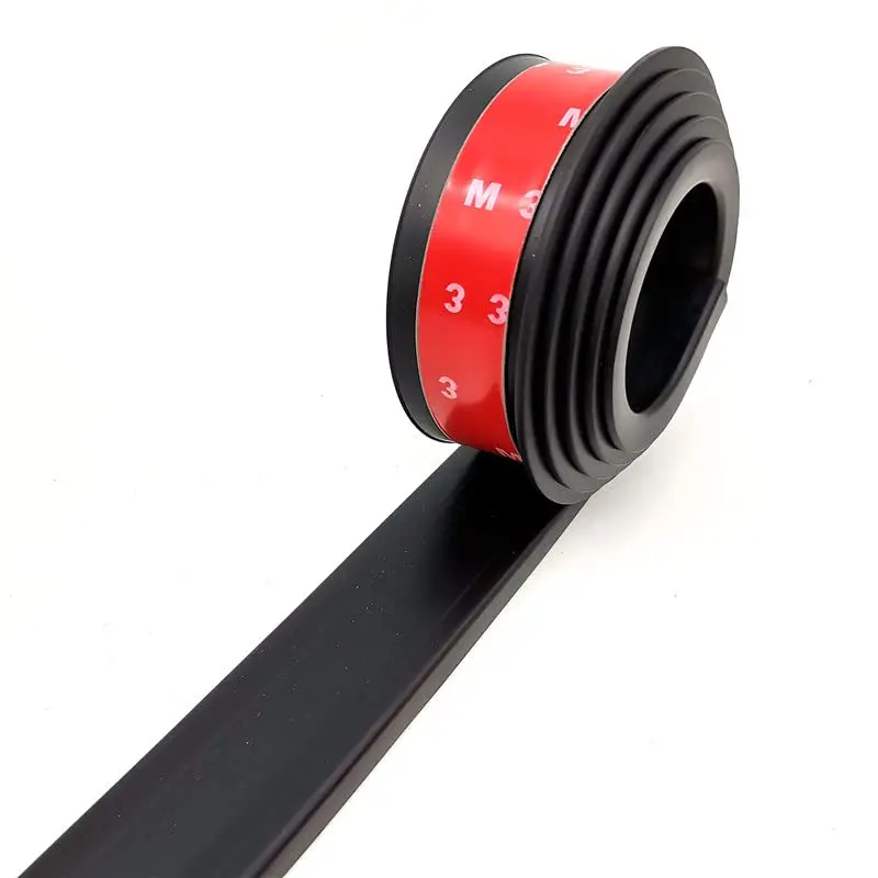 

2pcs Black Rubber 1.5M Car Wheel Fender Flares Trim Protector Strips 3.8cm Width