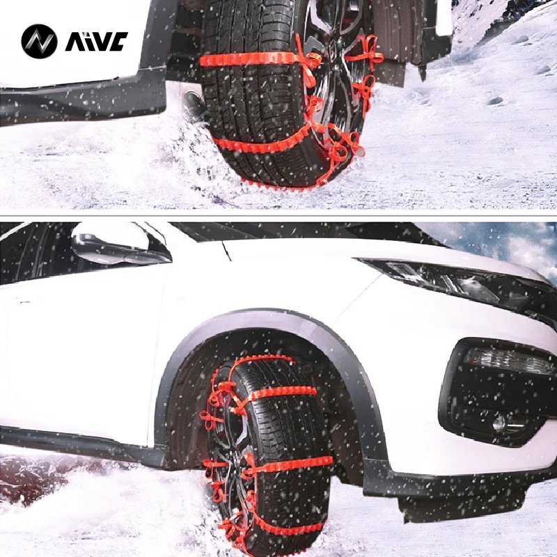 20Pcs Anti-Skid Snow Chains for Car Motorcycles Winter＆Bad Terrain Wheels Anti-slip Tie Emergency Universal / 10Pcs for One Tire