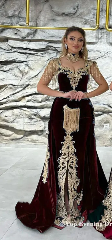 Eightale Karakou Kaftan Dress Gold 3