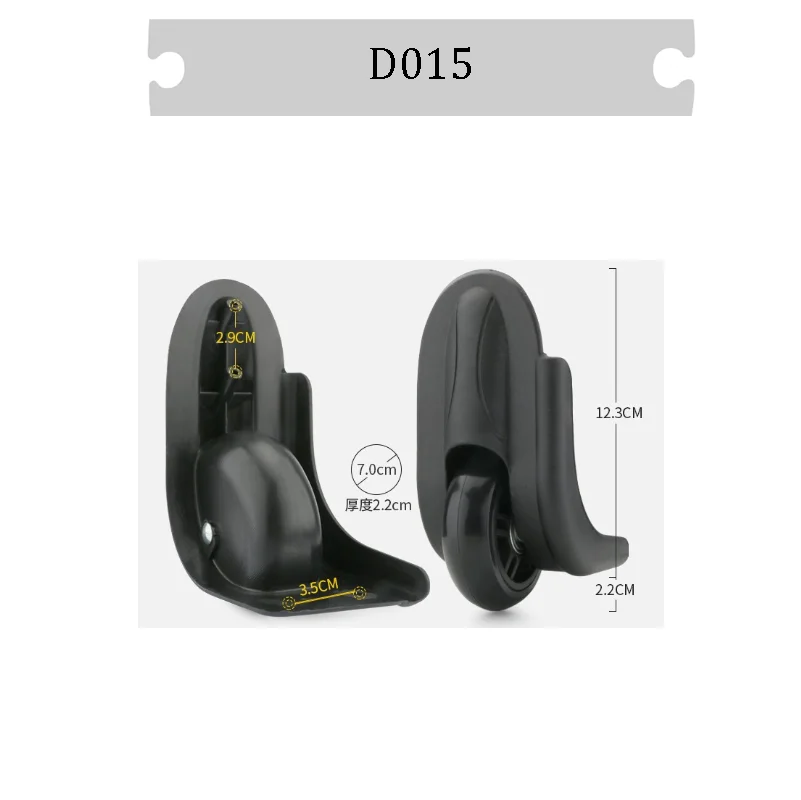 For D015 High Quality Luggage Wheels Replacement 360° Swivel Silent Casters Heavy Duty for Travel Suitcase Repair