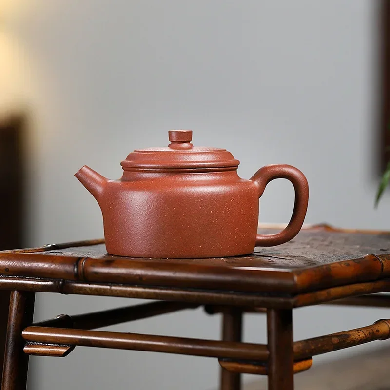 Factory straight hair, pure handmade Dezhong pot, raw ore downhill mud, purple claypot, Kung Fu tea set, household brewing teap