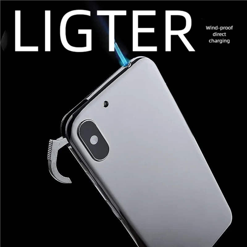 Internet Celebrity, Same Apple Phone, Windproof Simulation Lighter, Personalized Model, Creative Cigarette Lighter Torch Lighter