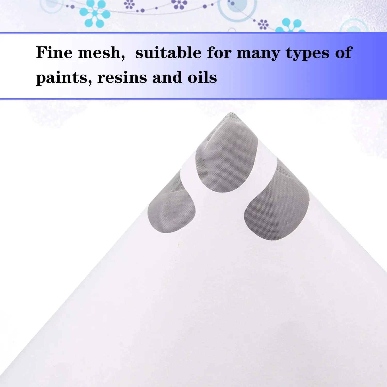 10/200Pcs Disposable Car Paint Spray Mesh Paper Filter Purifying Straining Funnel Paint Filter Conical Nylon Micron Paper Funnel