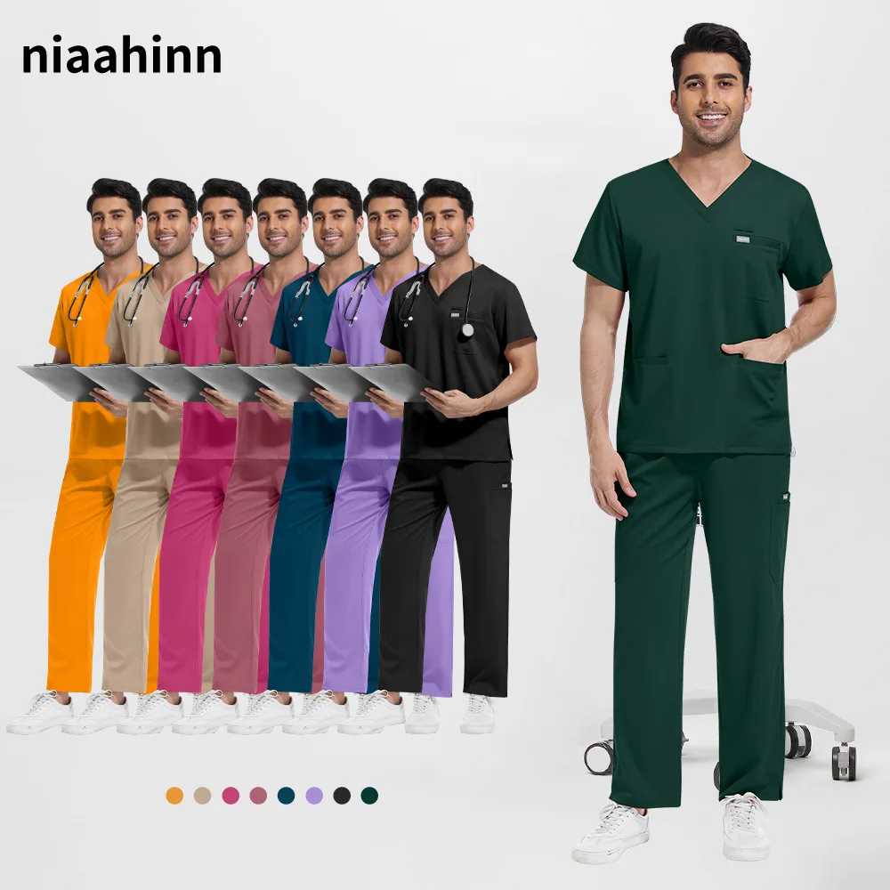 

Operating Room Medical Uniform Wholesale Pet Hospital Work Clothes Scrubs Sets Medical Supplies Nurse Dental Clinic Surgery Suit