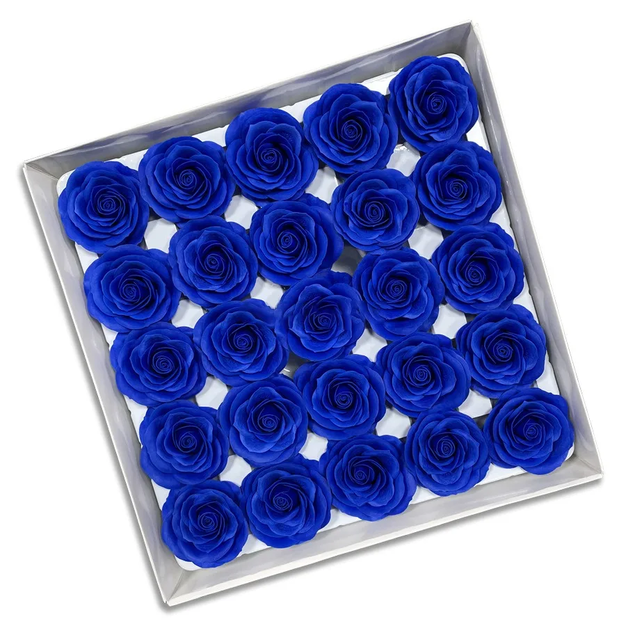 

Valentine's Day Eternal Soap Artificial Wedding Decor Bouquet Gift DIY Flower Head Rose Handcrafted Premium 25pcs/lot