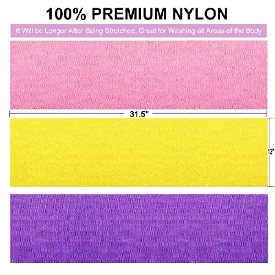 African Net Sponge African Exfoliating Net African Bath Sponge African Scrubbing Long Net Rag African Wash Net Shower Body Scru view 3