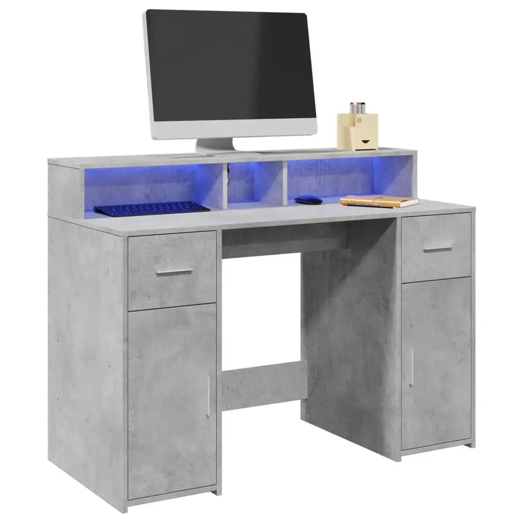 

Desk Concrete gray Engineered wood Medium Desk Rectangular