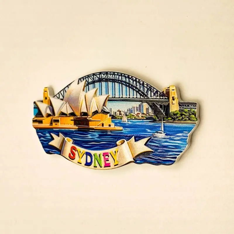 Sydney Refrigerator Magnet Australia Landmark Opera House Souvenir 3D Building Commemorative Gift Decoration
