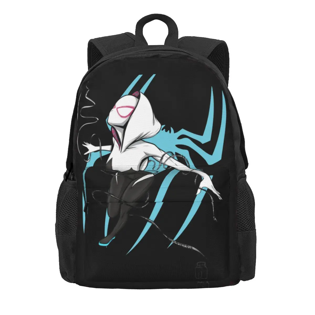 Spider-Gwen Spiderman Women Backpack 3D Print Casual Student School Bag Superhero Avengers Laptop Mochila Kids Large Rucksack