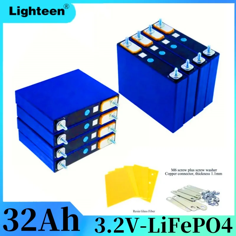 DIY3.2V 32Ah LiFePO4 battery Lithium iron phosphate 4s 12V 24V 3C motorcycle motor power battery modification