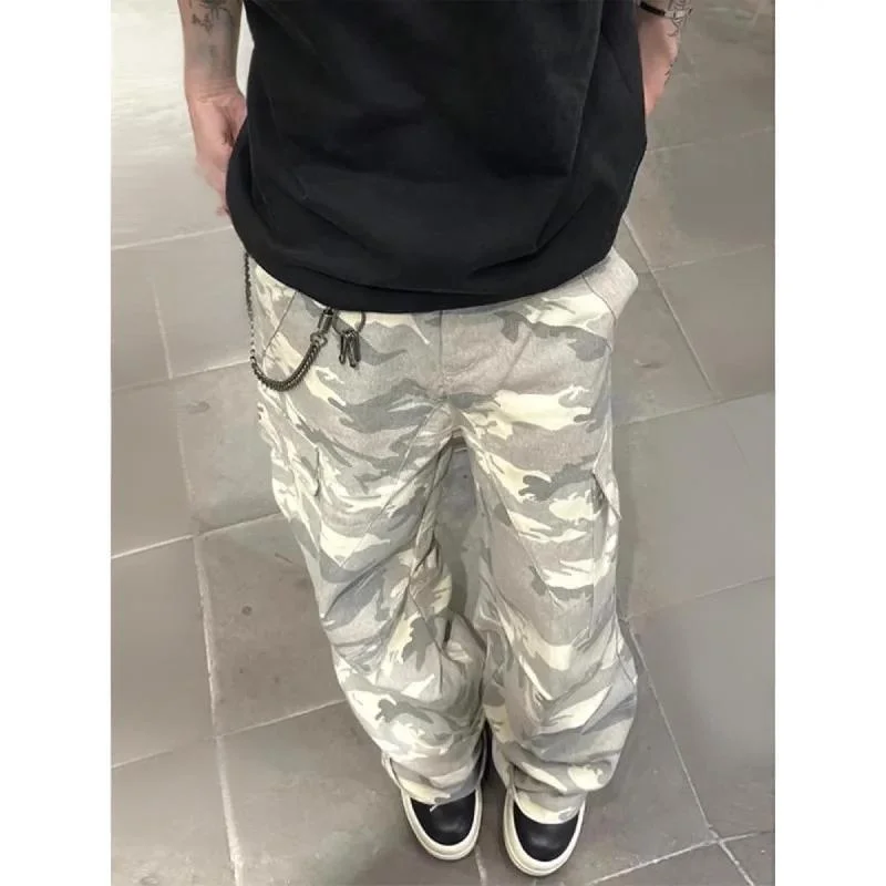 

plus Size 300 Pou American Military Sle Camouflage Workwear Casual Pants Men's Summer Bell Bot Paratrooper Pants