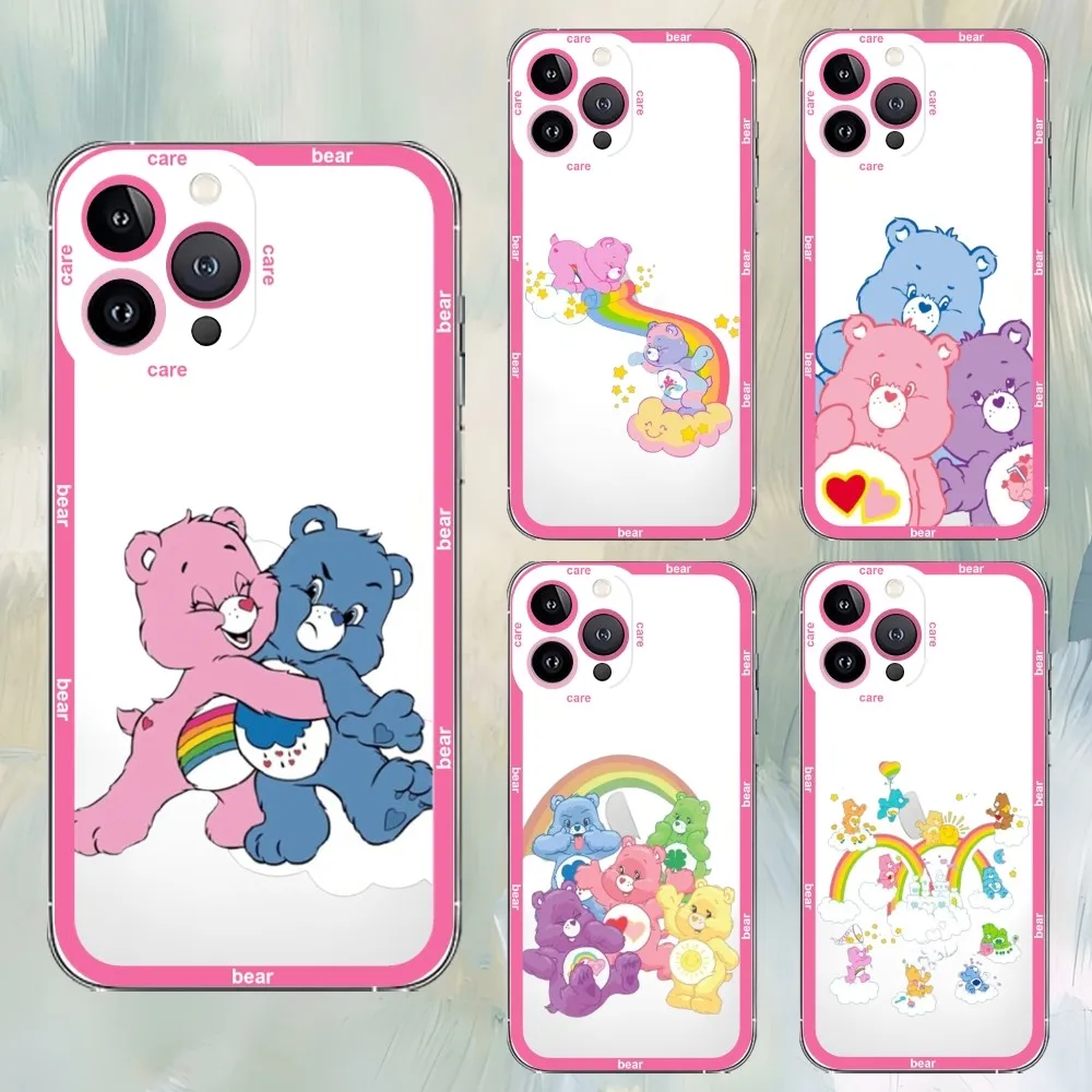 Cute C-care B-Bear Phone Case For IPhone 12 11 13 14 Pro Max XR XS Max 16Plus 16promaxCase