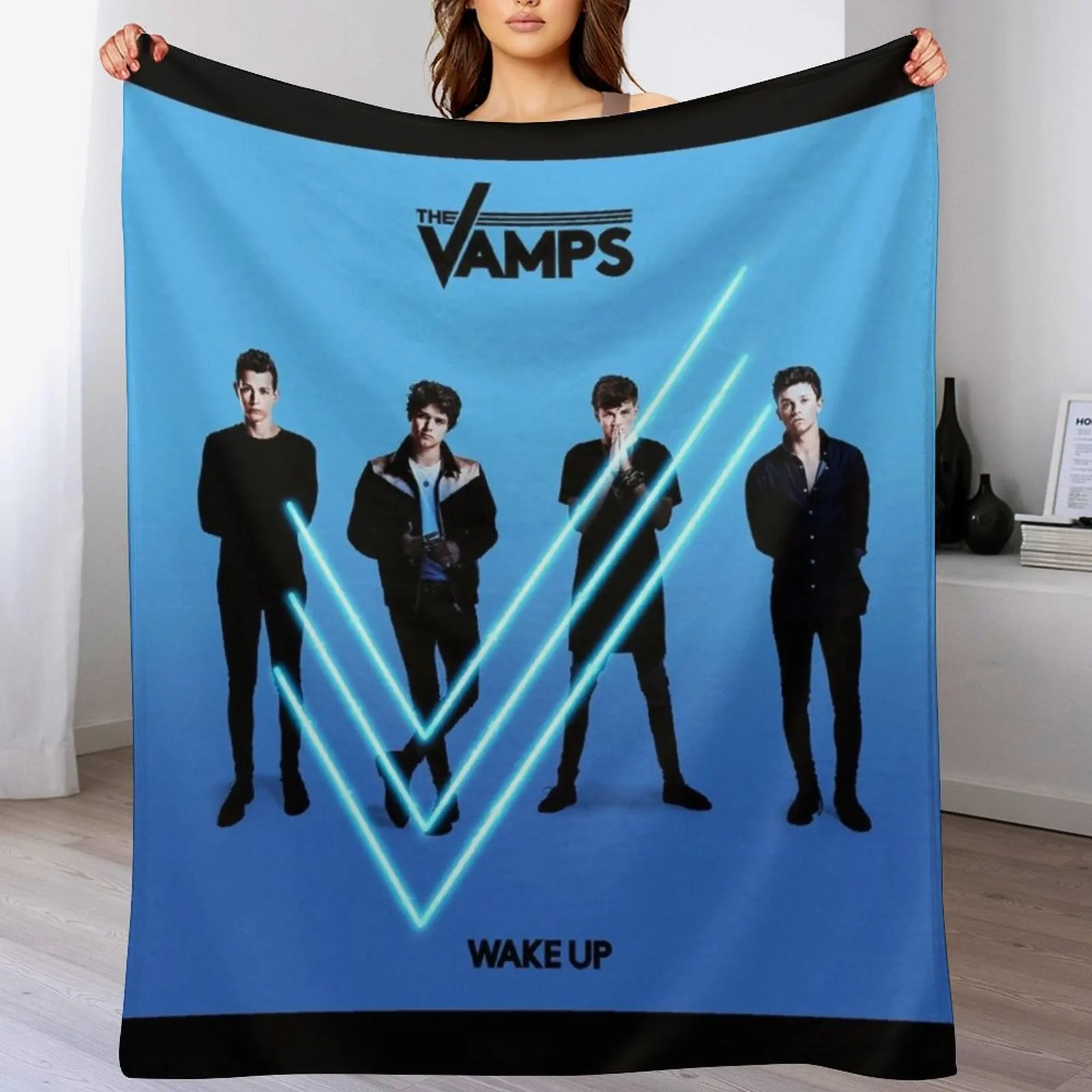 

Wake up Throw Blanket Modern Design Soft Blanket for Home Decor