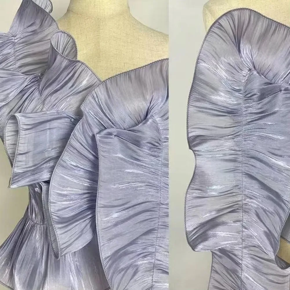 

1Yard Ruffle Lace Edge Satin Pleated Ribbon Fabric 18CM Wide Trim Shiny Pleated Lace Ribbon Edge Hem For DIY Dress