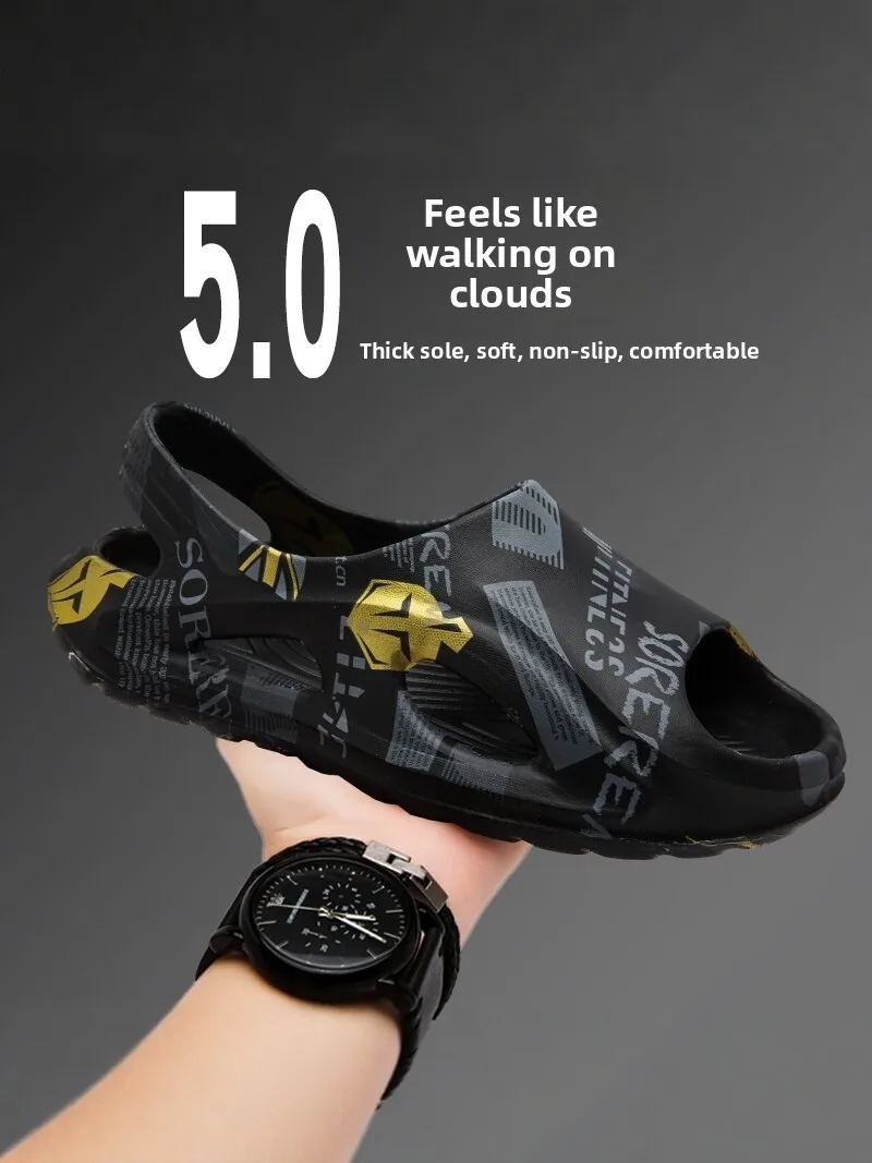 

Men's Sandals 2026 New Summer Outdoor Anti-slip Slip-resistant Hole Hole Shoes Beach Sports Car Driving Casual Sandals