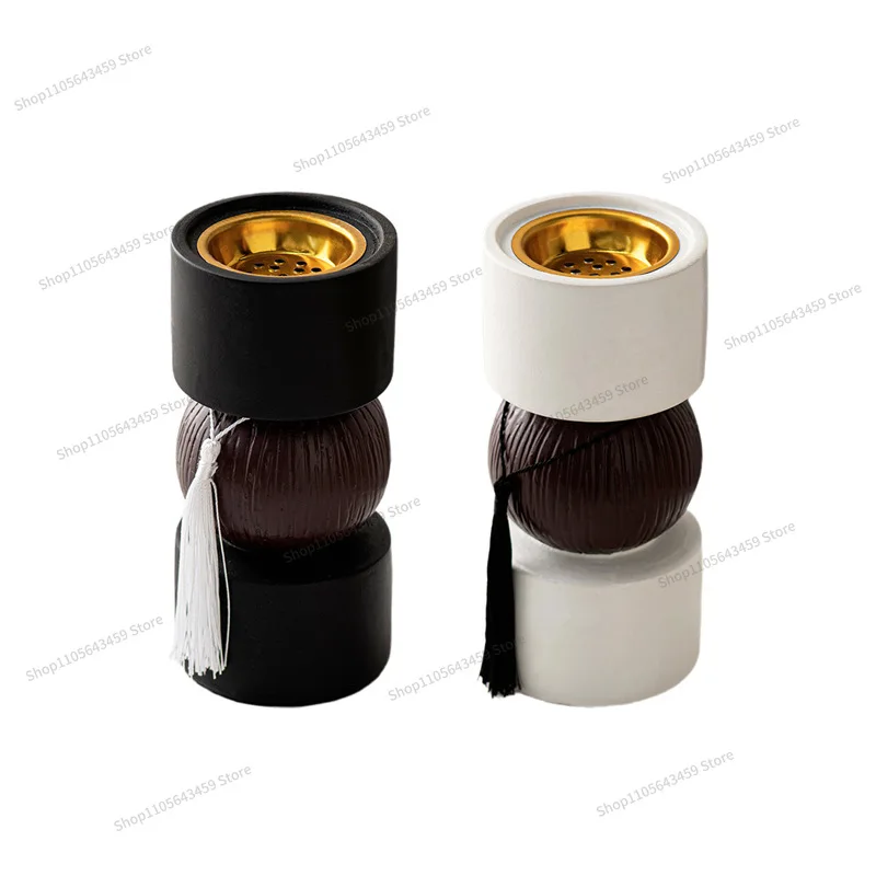 For simple modern resin fringed dumbbell aromatherapy stove indoor living room desktop decoration ornament
