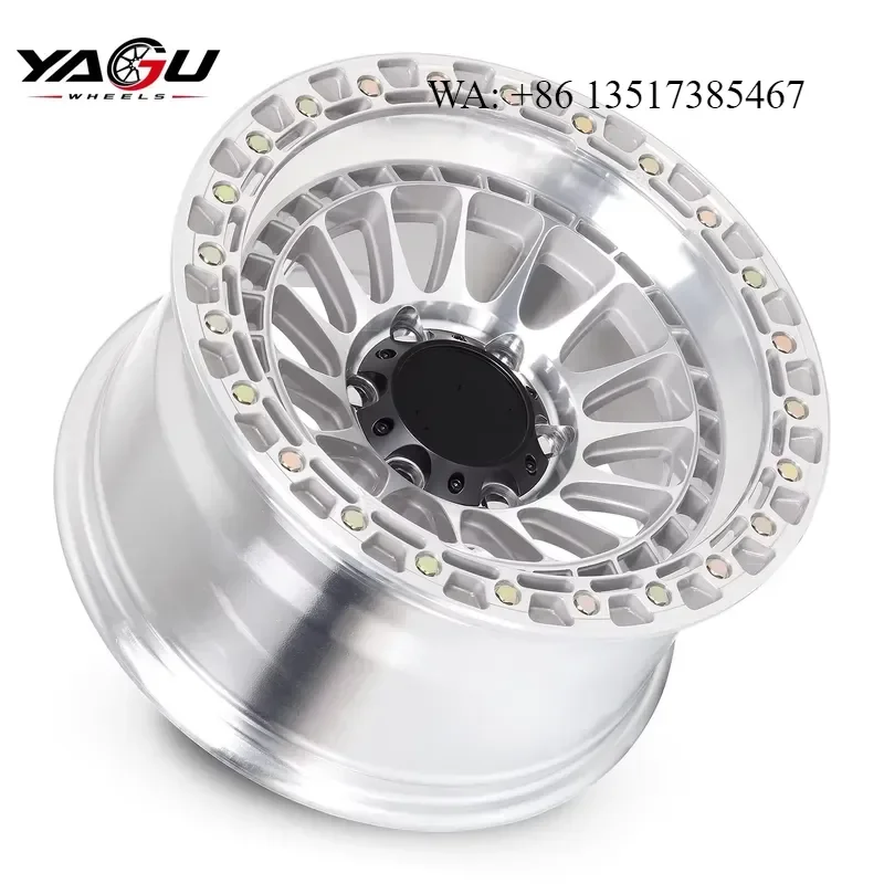 for Mojave 17 18 19 20 Inch 5x127 6x135 6x139.7 8x180 Simulated Beadlock Off Road Forged Wheels for Jeep Ford Toyota