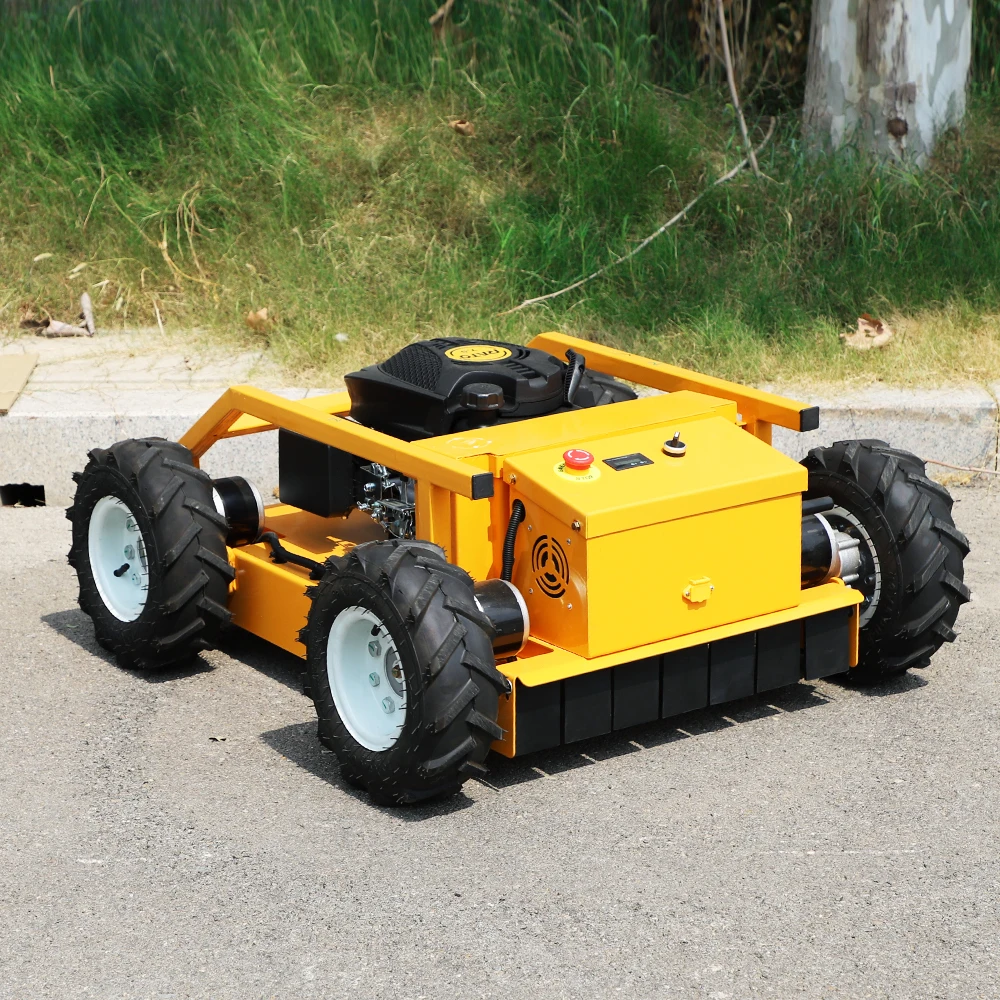 맞춤형 크롤러 원격 제어 잔디 깎는 기계, 무선 제어 잔디 깎는 로봇, 저렴한 가격, 고품질, 무료 배송