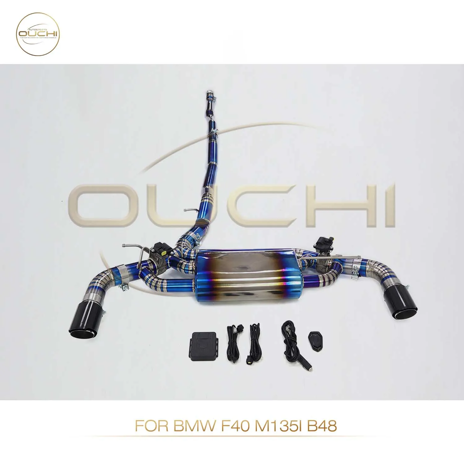 

OUCHI Factory Direct Sales With Electronic Valve Exhaust For BMW F40 M135i b48 Titanium Alloy Catback With Muffler Car Parts
