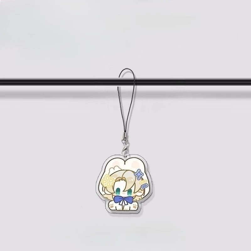 4 шт. Genshin Impact Venti Wanderer Albedo Xiao kawaii мобильный кулон украшение для рюкзака маленький подарок