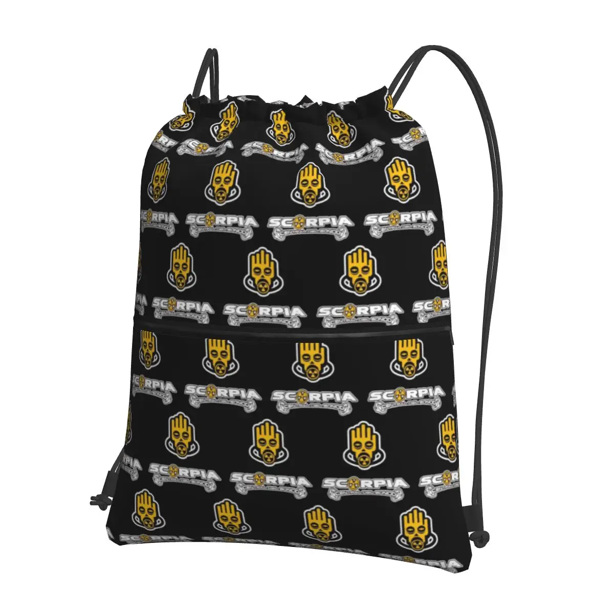 

Scorpia-рюкзаки Central Del Sonido, модные портативные рюкзаки на шнурке, карманные спортивные сумки, сумки для книг для мужчин, женщин, студентов