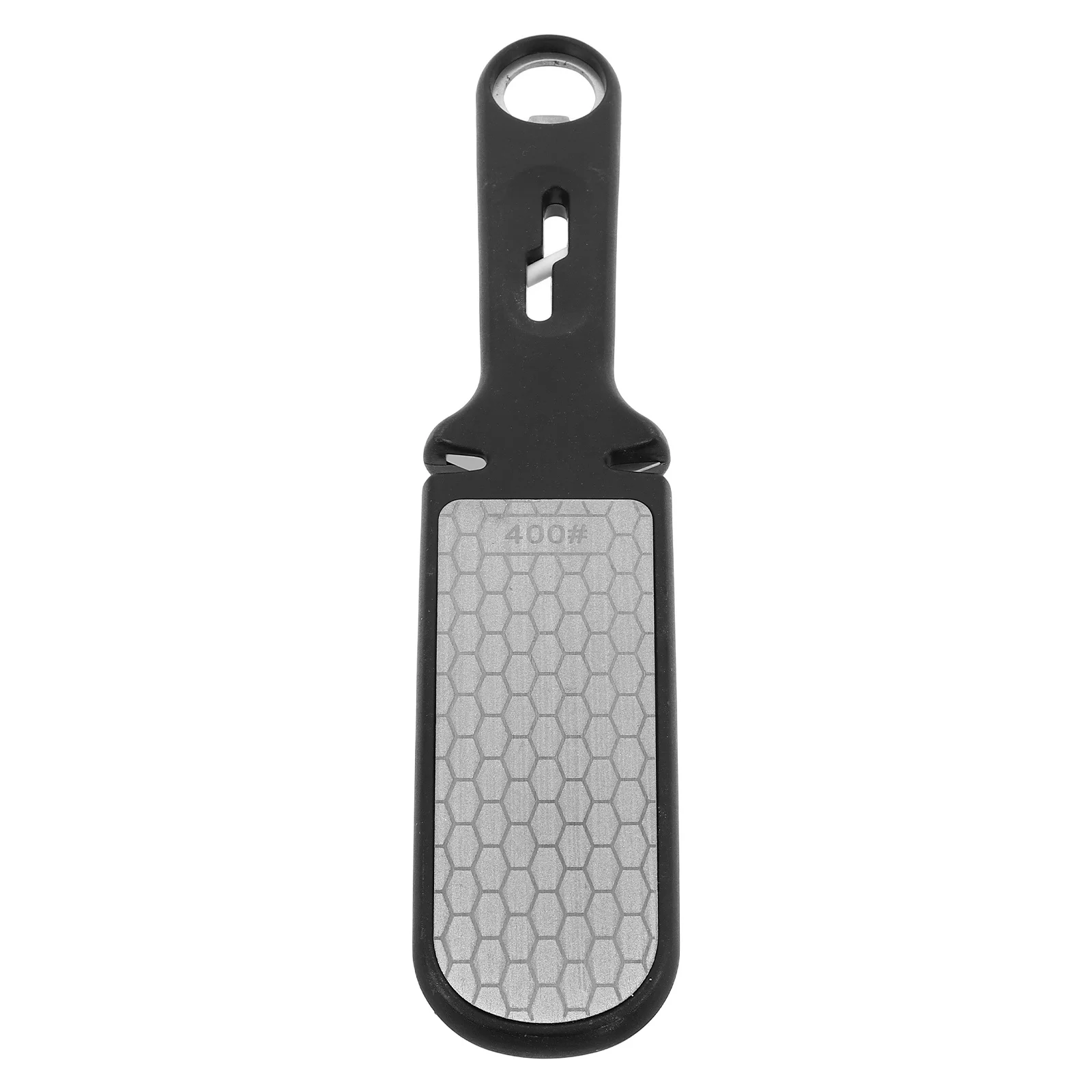 

Stainless Steel Multifunctional Sharpening Stone Black Ergonomic Design Home Kitchen Workshop Tool Efficient Portable Manual