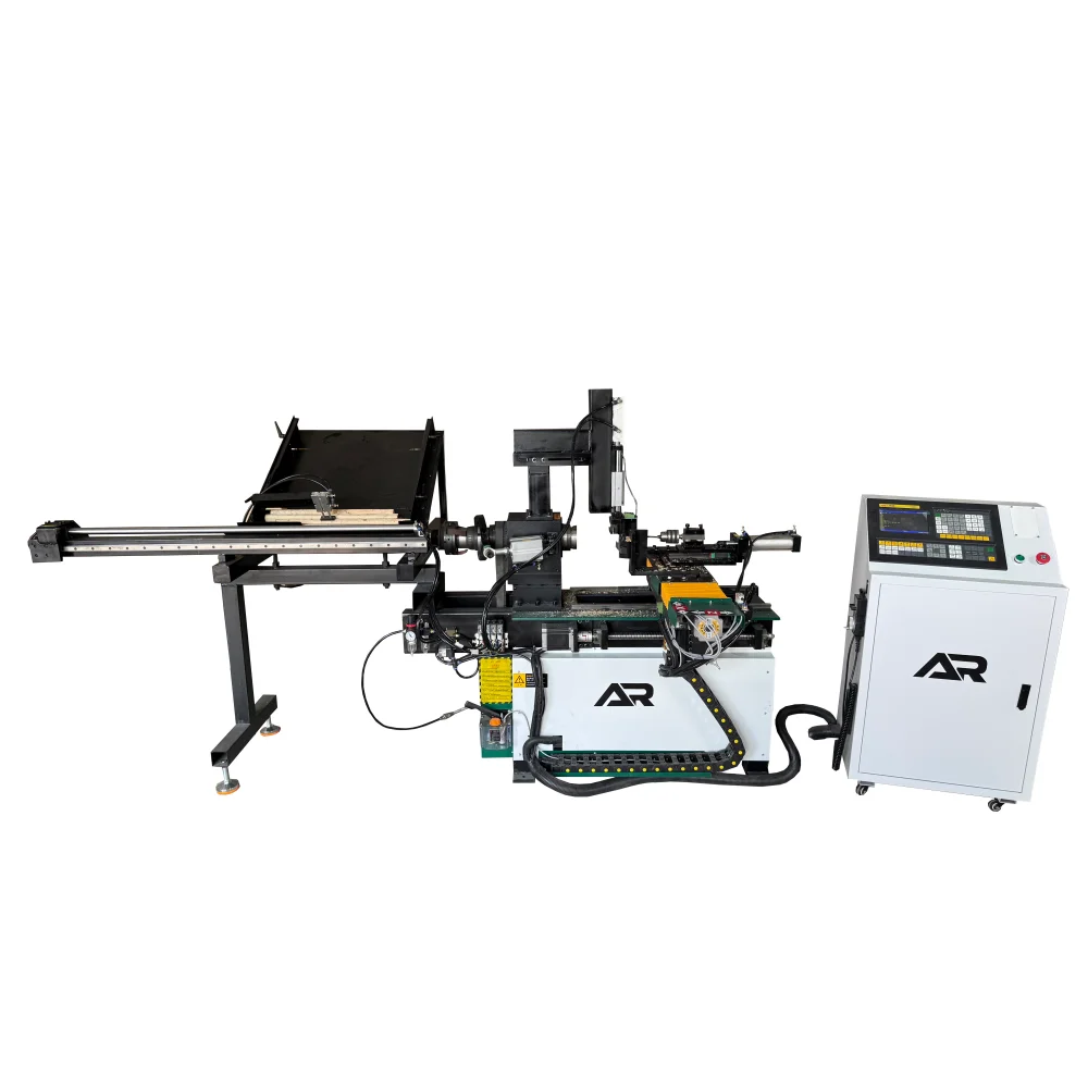 220V Mini Automatic Cnc Wood Lathe Machine With Auto Feeding System for Wooden Beads Handles Bowls Chess Knob Processing
