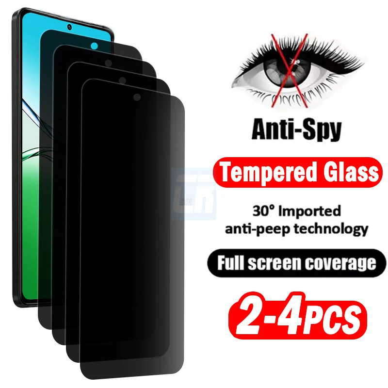 

2-4Piece Anti-spy Privacy Screen Protector for Oppo A5x A3x A5 A3 Pro 4G 5G Protective Glass for Oppo A96 A76 A36 A11S A54S A53S