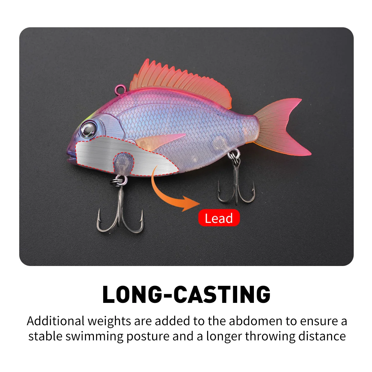 Señuelo VIB con vibración realista – Largo alcance para pesca en mar - imagen 3