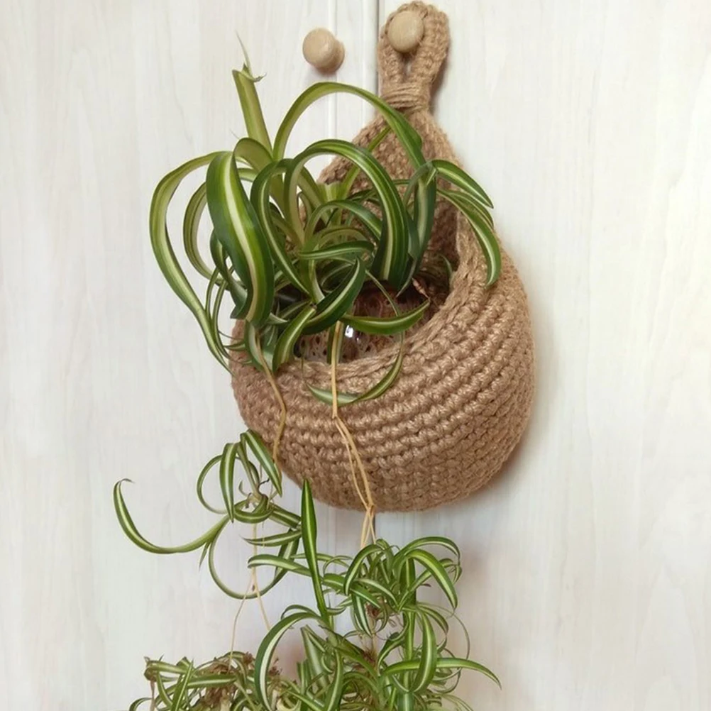 

Wall Hanging Storage Basket Plant Fruit Indoor Baskets Holder Mounted Vegetable Small for