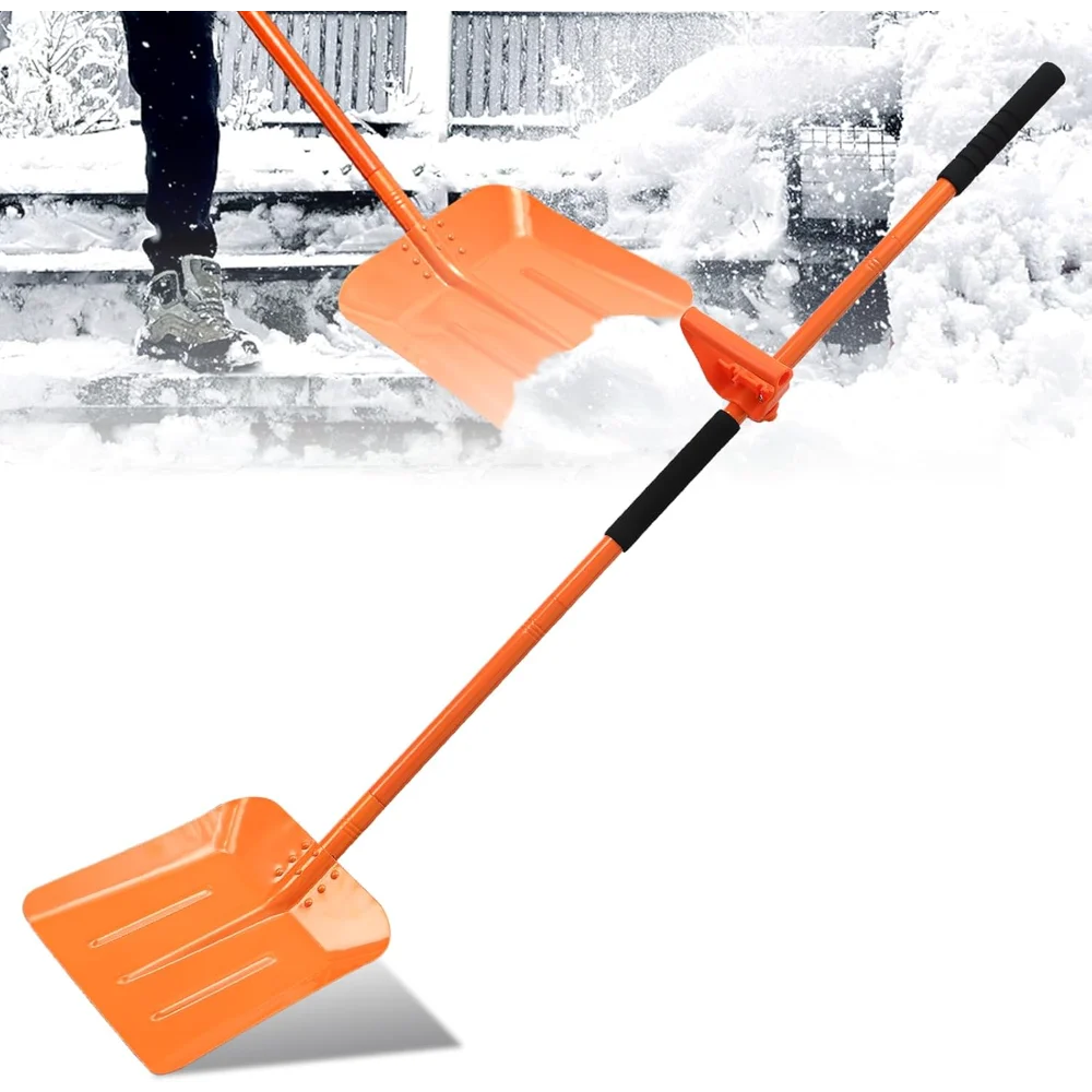 

69" Heavy Duty Snow Shovel, Large Capacity Ergonomic Handle for Driveways and Garden