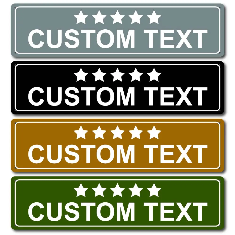 

1pc new five star pattern Customized Text Painting Iron Poster For Bedroom For Club Decor