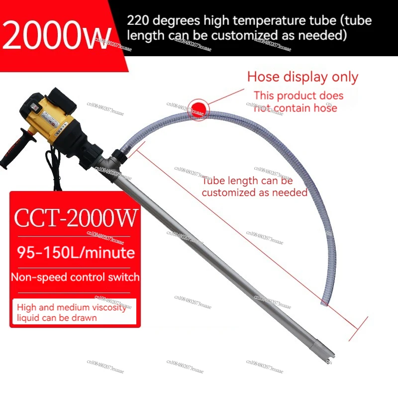 

2000W Portable 220V Electric Hand Barrel Pump Six-Speed Vertical Oil Pump Diesel Oil Drum With Electric Oil Pump