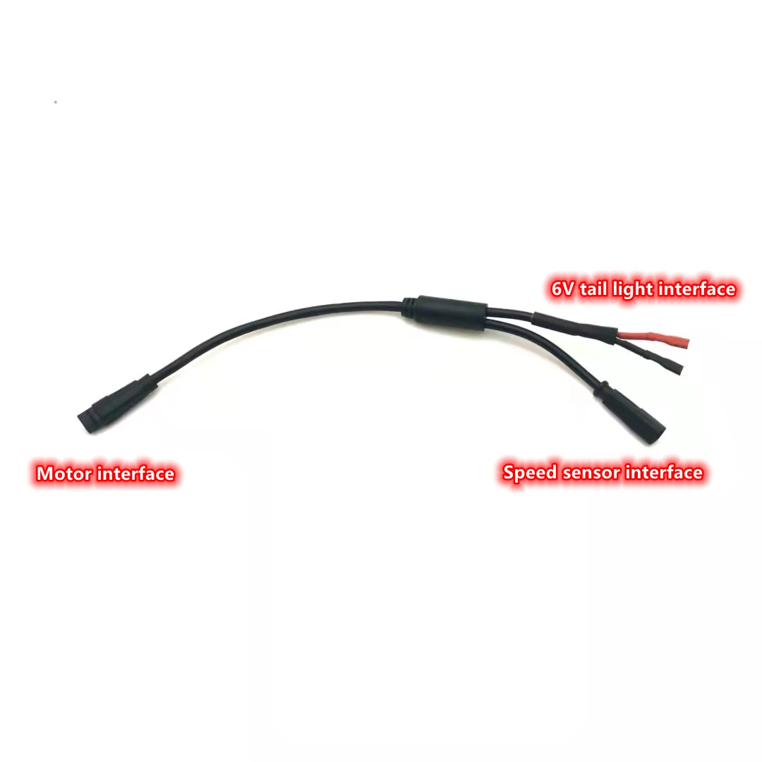 BIKE BAFANG M500 M600 G520 G521 Torque central motor speed sensor adapter cable 25CM central motor 6V tail light line