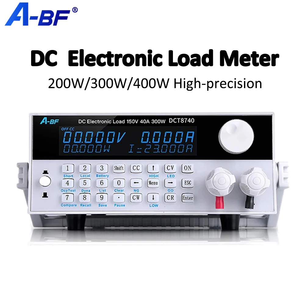 A-BF DC Programmable Electronic Load Meter High-precision Battery Tester Capacity Internal Resistance Load Test 200W/300W/400W