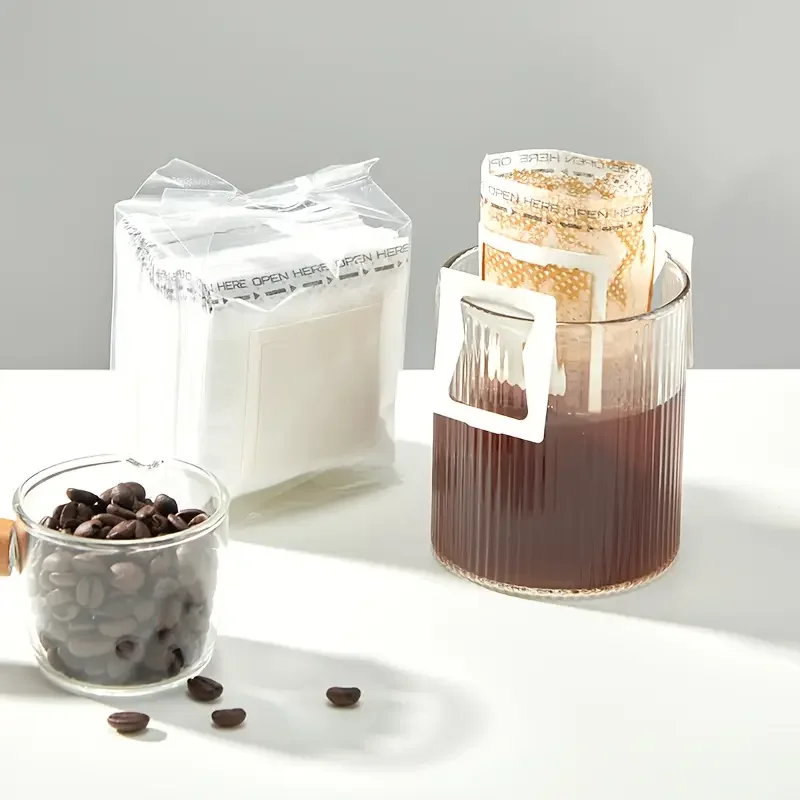 

50 Pcs Coffee Filter Bags Disposable Drip Coffee Paper Pack Portable Hanging Ear Espresso Coffee Accessories Tea Tool