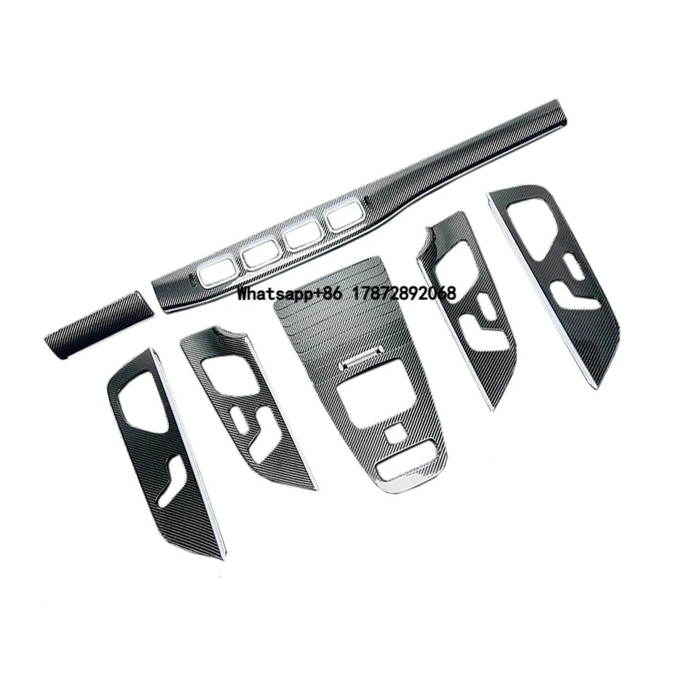 Acabamentos Internos para GLS X167 2019-2023, Decorações Internas para Carros GLS, Acessórios para Carros, Faixas de Acabamento Interno em Carbono Pre