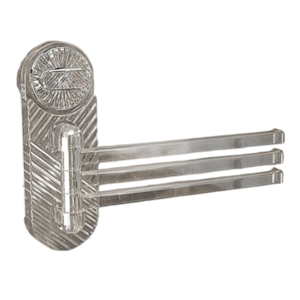 

180 ° Вращающаяся вешалка для полотенец на присоске, многополюсная настенная вешалка для полотенец для ванной комнаты, складная 3-х вешалка для полотенец, вешалка для одежды, тряпка