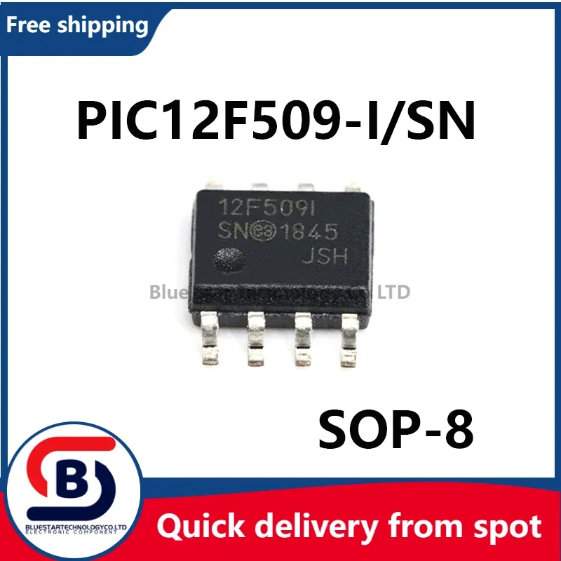 Free Shipping 10-50pcs/lots PIC12F509-I/SN PIC12F509 12F509 SOP8 Quick delivery from spot