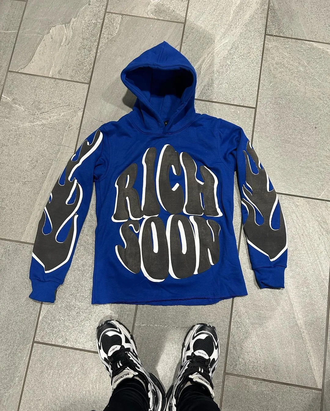 Men Rich soon hoodie New Loose Sweatshirts Y2k Cute Pullovers Fashion Print Tops Hooded Men Autumn Winter Aesthetic Clothes