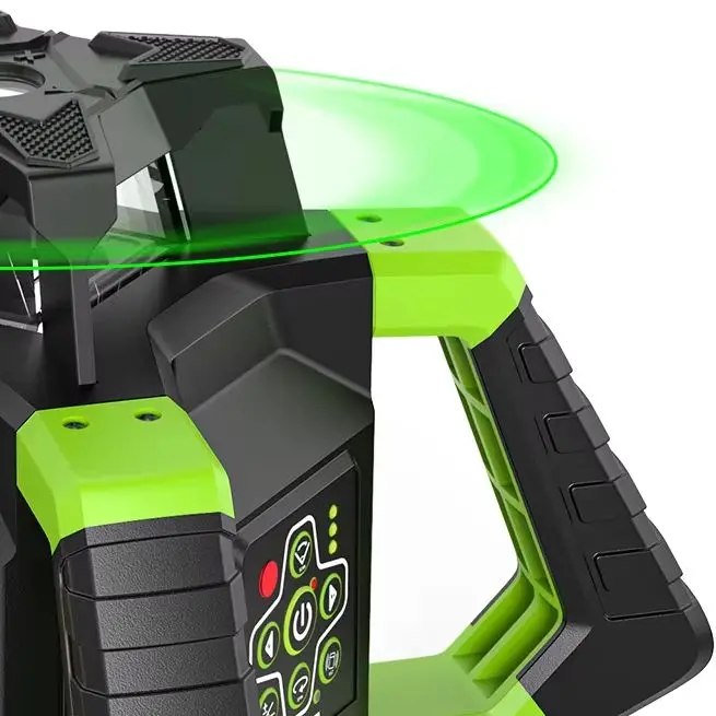 Laser Level 360 Degree Machine Line Tool Large Battery Power for Outdoor Construction Huepar RL300HVG