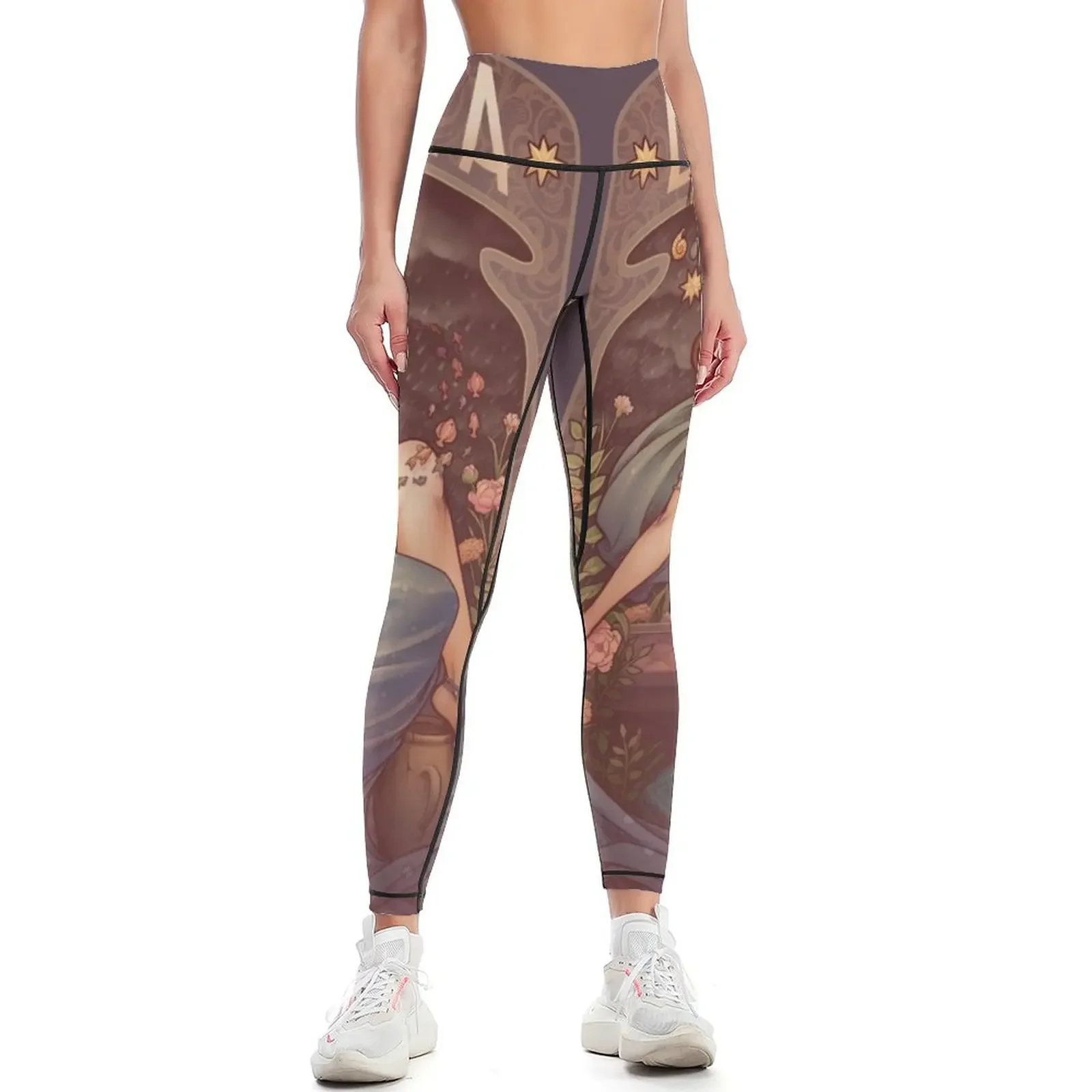 

Art Nouveau BOHEMIA Leggings Women sportwear for physical gym wear sports tennis for Womens Leggings