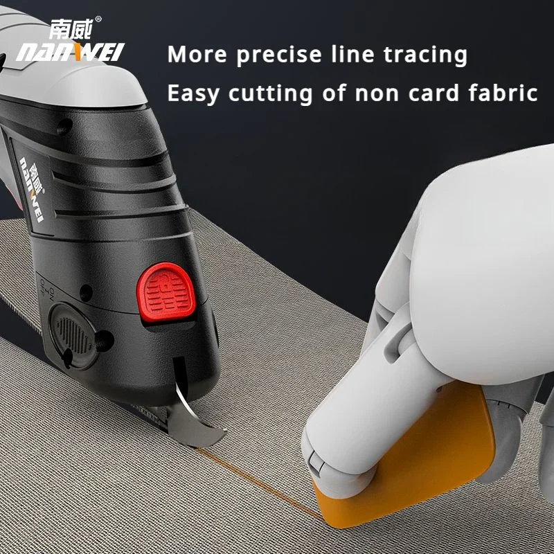 3.6V Electric Scissors Fabric Cutting Machine Leather Tailor Scissors +Tungsten Steel Blades USB Charging Portable Power Tool