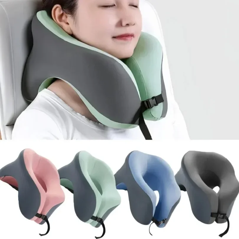 2026 New U-shaped Travel Pillow Memory Foam Sleep Pillow Office Nap Pillow Airplane Neck Pillow Ergonomic Head Support